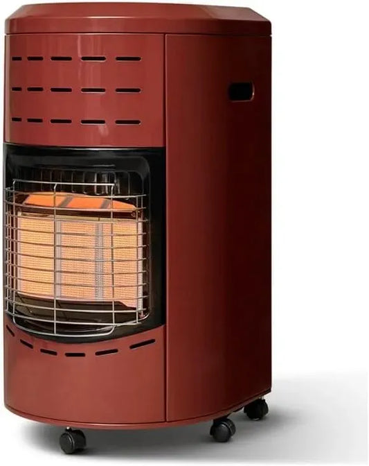 Ustensile de cuisson, 4200 W, classe énergétique A, rouge, Chauffage d'appoint au gaz infrarouge, Jusqu'à 40 m², 3 puissances de chauffe, Acier