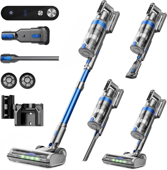 Aspirateur 50Kpa/60Min, bleu, Écran LED Intelligent