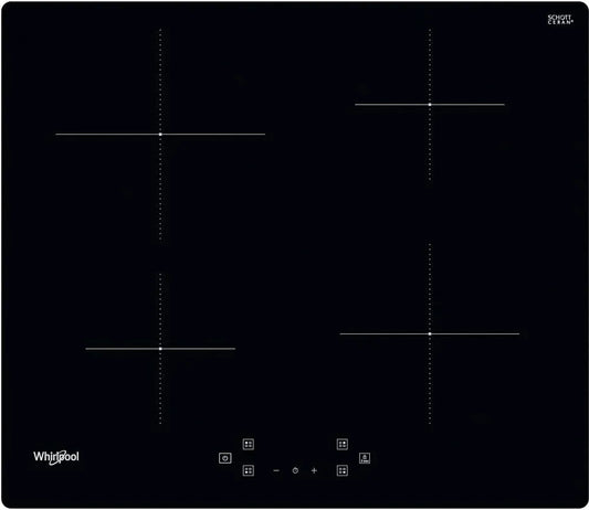 Whirlpool Q4860 Plaque à induction, 60 cm, 4 foyers, table de cuisson à induction, noir, WS NE plaque Noir Intégré
